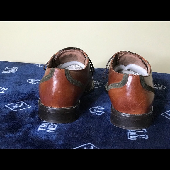 Fratelli Rosetti Men’s Cognac Leather Shoes SZ10.5 - Picture 5 of 8